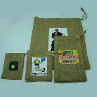 Eco-Friendly Natural Jute Drawstring Bag 1