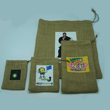 Eco-Friendly Natural Jute Drawstring Bag