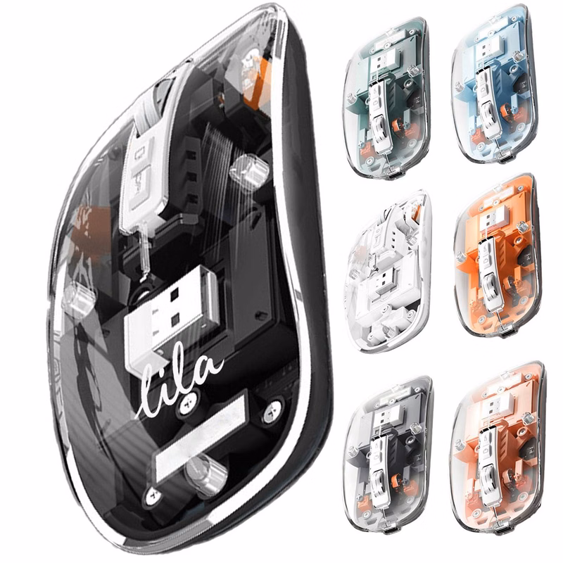 Transparent 3 Mode Wireless Mouse