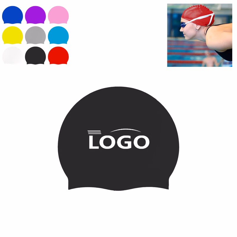 Customizable Silicone Swim Cap For Adults