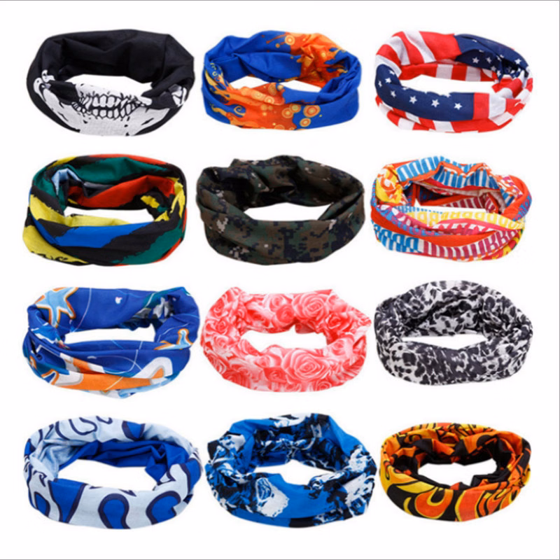 Fiber polyesterMultifunctional tie-dye bandanas