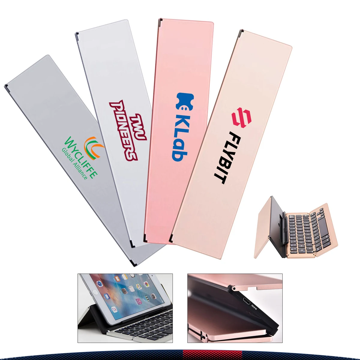 Tri-Fold Metal Bluetooth Keyboard 1