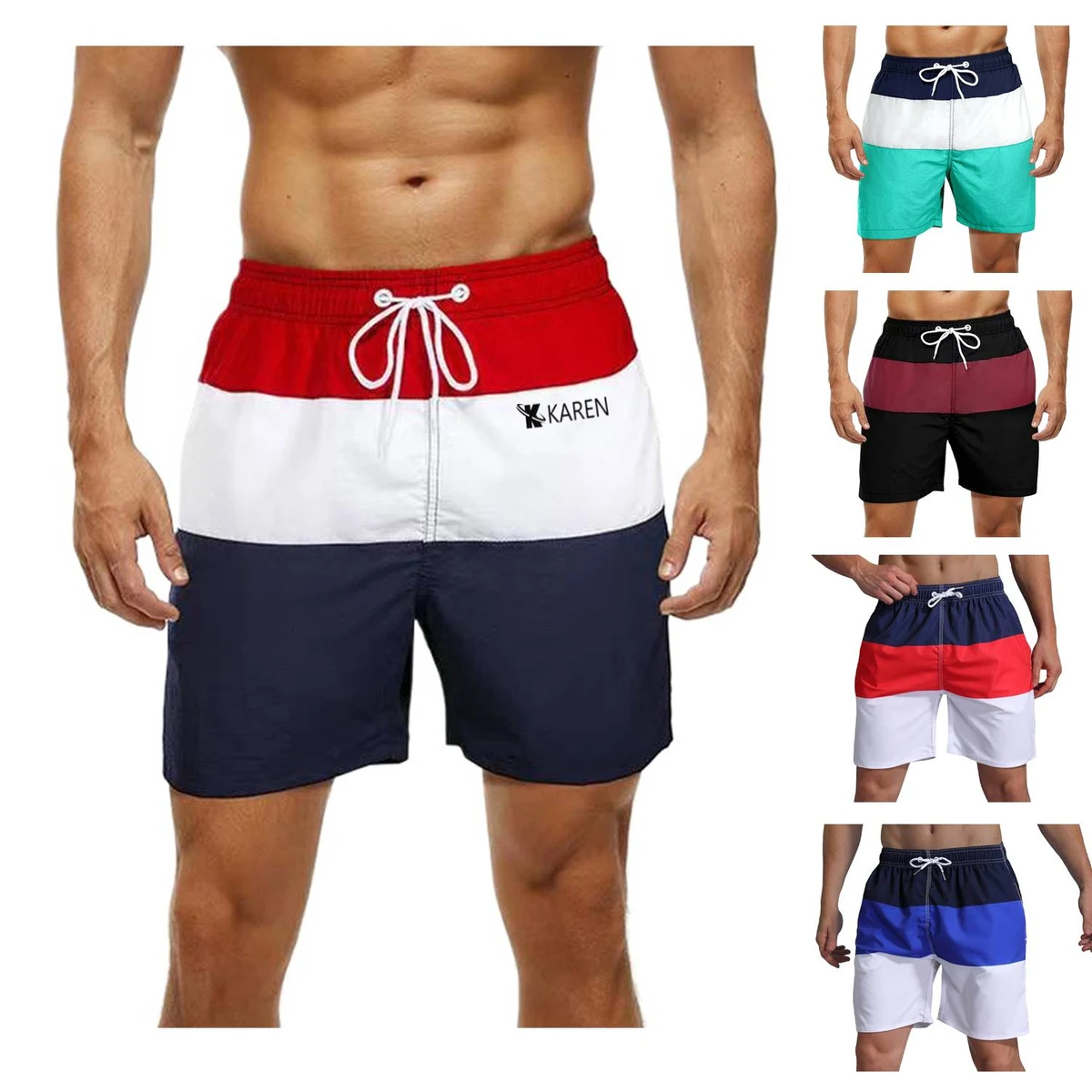 Men's Polyester Quick Dry Swim Trunks 1