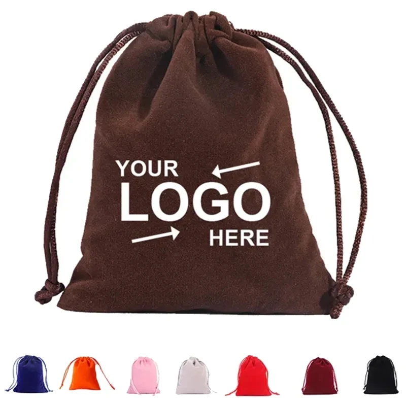 Flannelette Drawstring Storage Bags 1