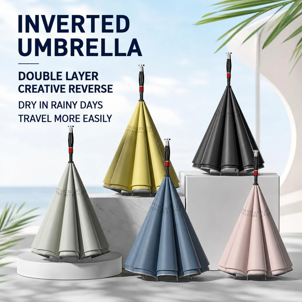 47" Arc Two-tone Inversion Umbrella 1