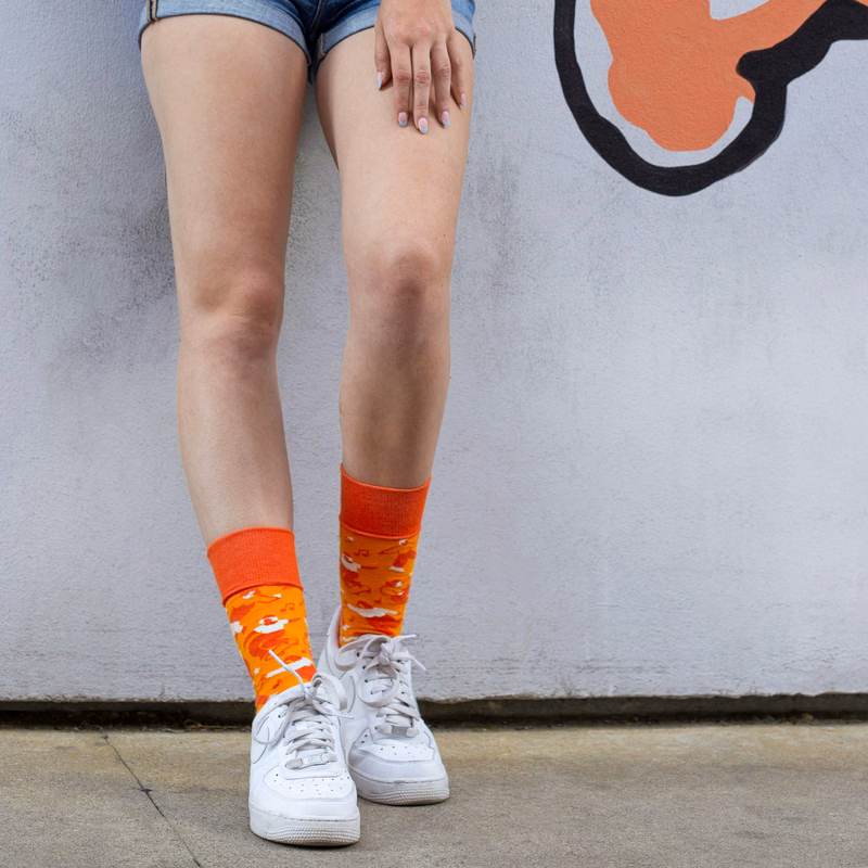 Patterned Movie Night Socks - Cinematic Designs for Film Buffs - American Made