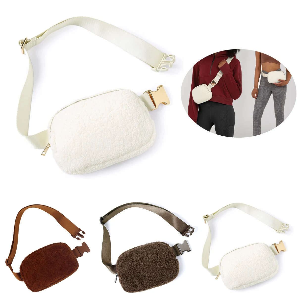 Fleece Mini Belt Bag 1