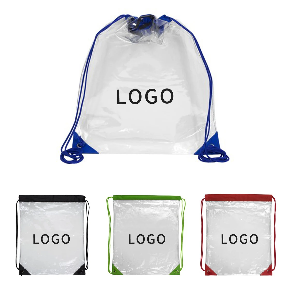 Clear Drawstring Cinch Pack Backpack 1