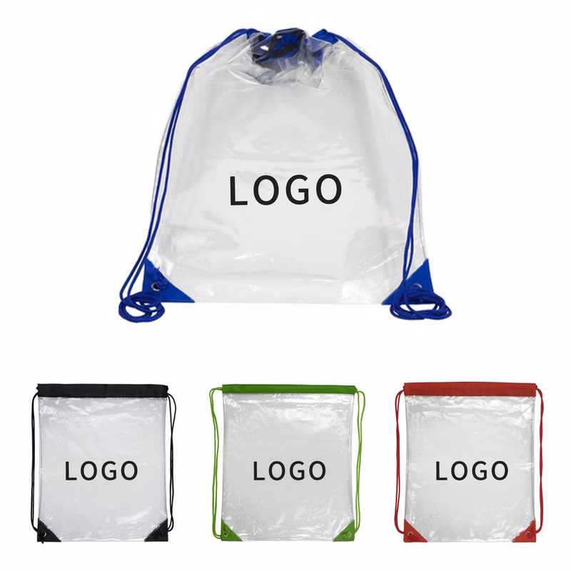 Clear Drawstring Cinch Pack Backpack