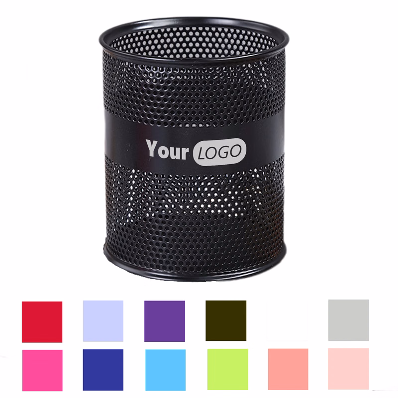 Mesh Metal Pencil Holder Cup