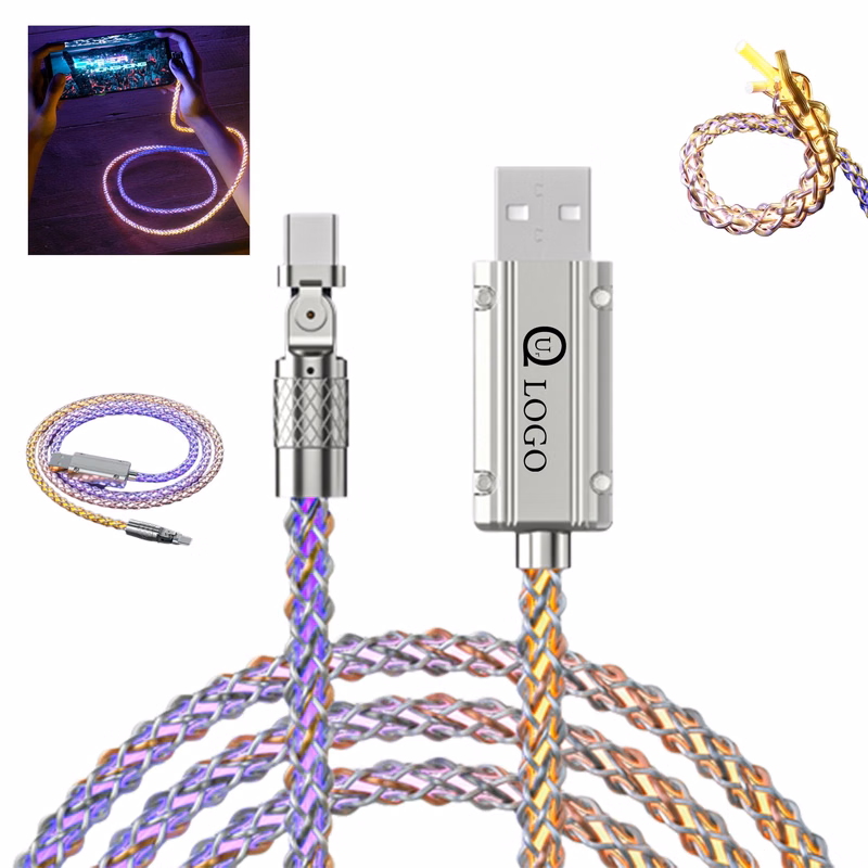 39.37 Inch Length Type C Illuminated Charging Cable