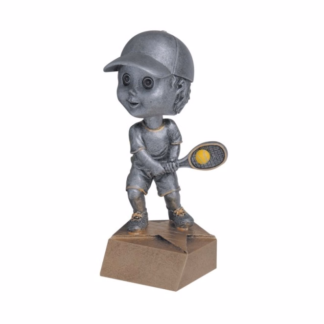 Tennis, Male Bobble Head Figure
