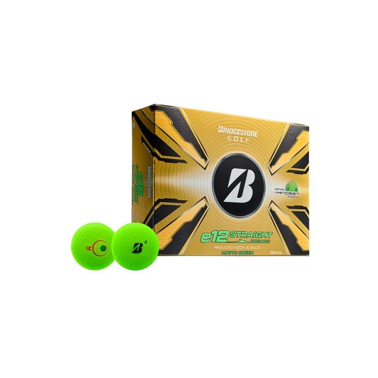 Bridgestone e12 Straight Golf Balls - Matte Green 1