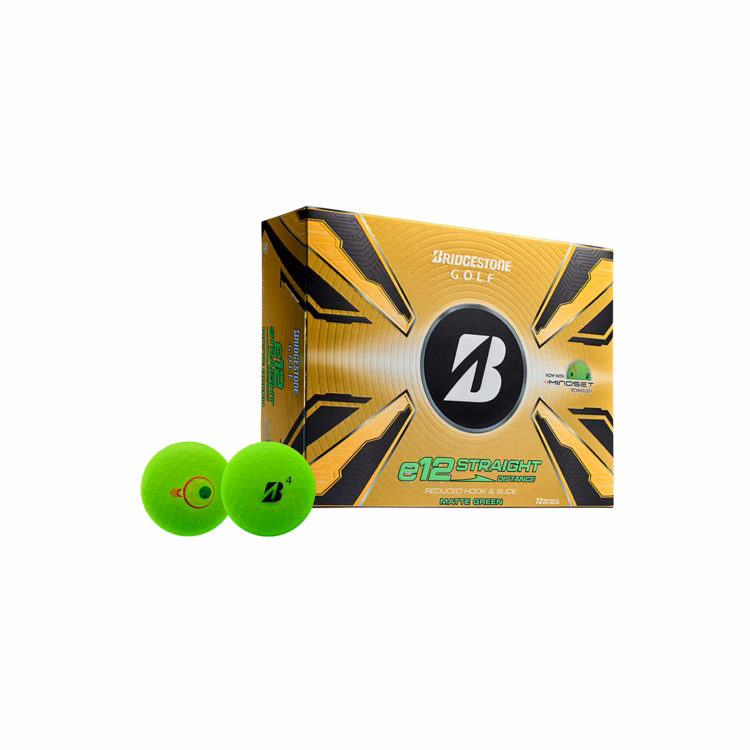 Bridgestone e12 Straight Golf Balls - Matte Green