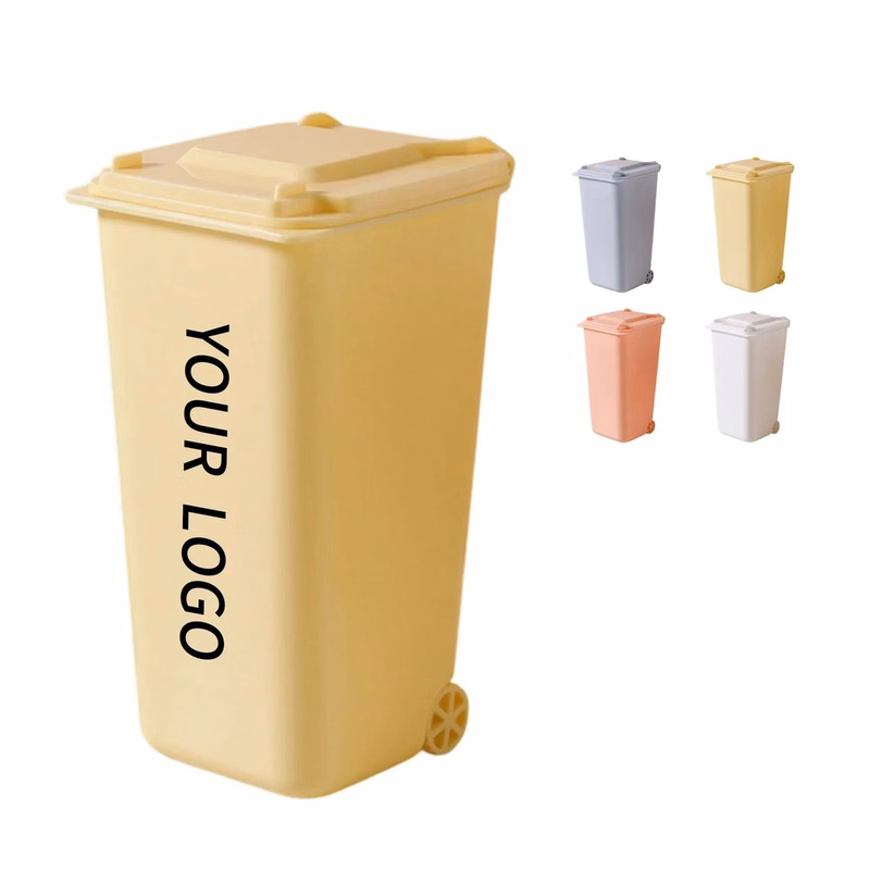 Miniature Trash Can Pen Holder for Office