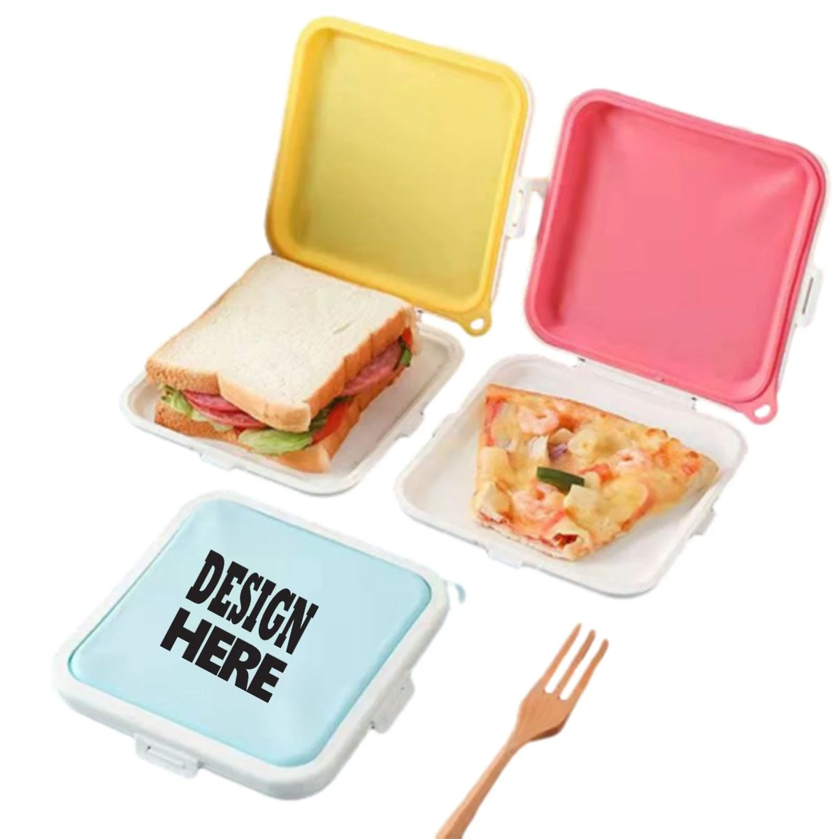 Portable Silicone Sandwich Box 1