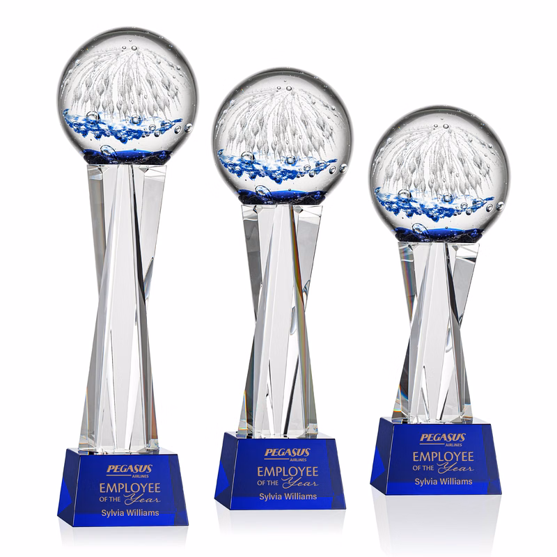 Starburst Award on Grafton Base - Blue