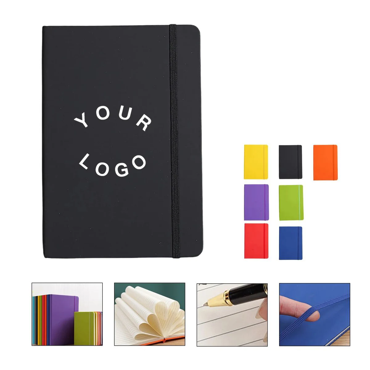 Portable A5 Journal Notebook with Bookmark Ribbon 1