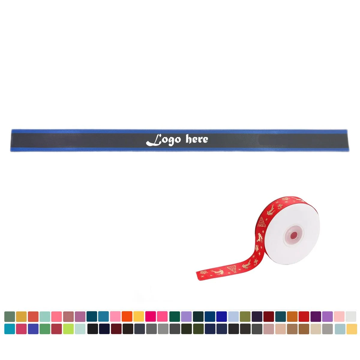 0.8" Width Polyester Soft Gift Ribbon Roll 1
