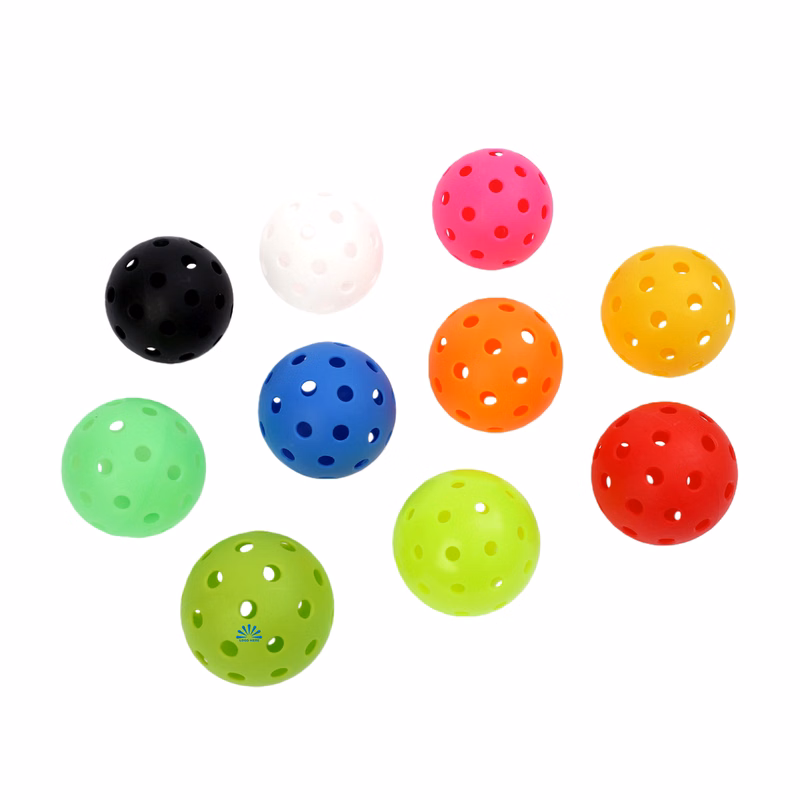 40 Holes Multicolor Outdoor Pickleball
