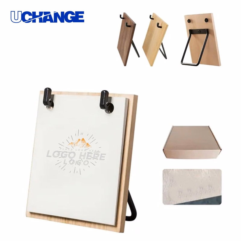 Eco-Friendly Wooden Flip Desk Calendar