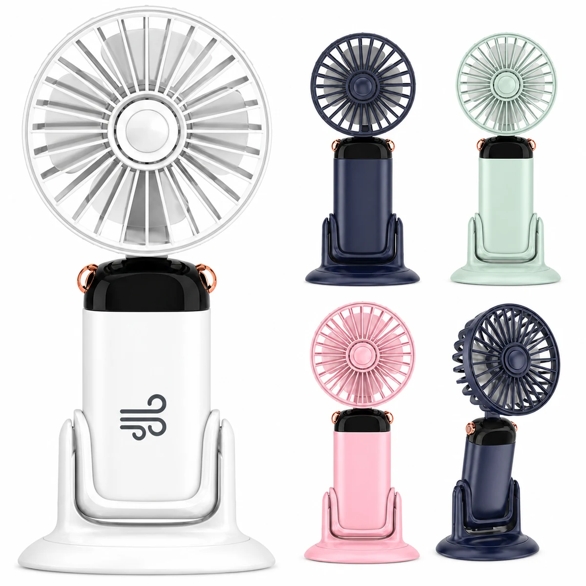 360° Adjustable Speeds Rechargeable Wall Fan 1