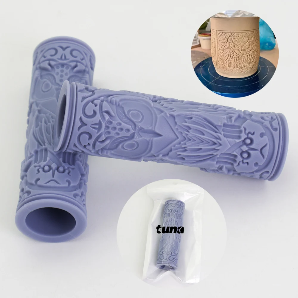 Patterned Rolling Pin for Clay 1
