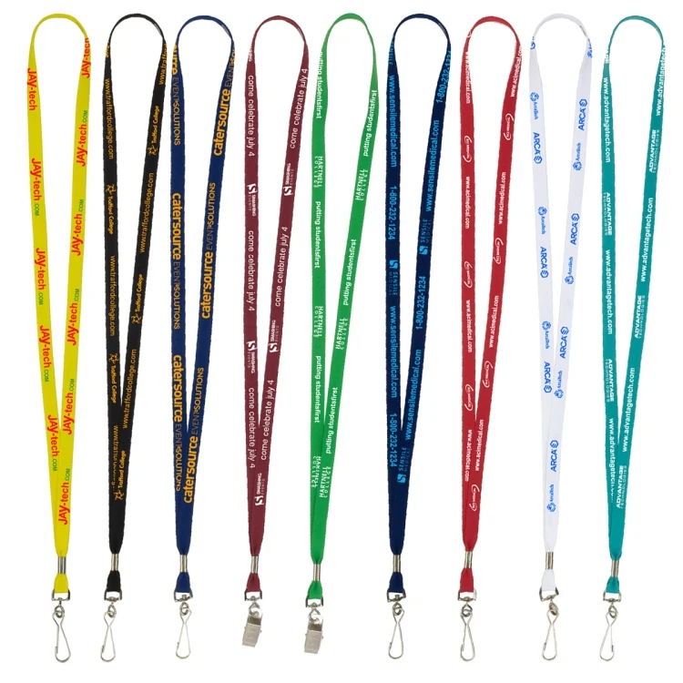 "LaSalle" 3/8" Import Air Ship Super Soft Polyester Silkscreen Lanyard 1