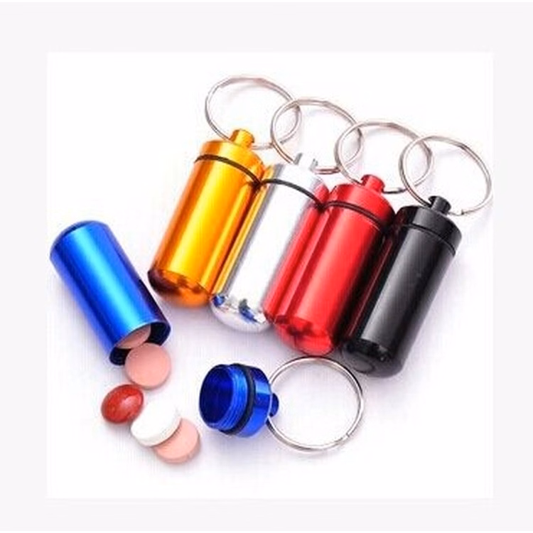 Mini Pill Holder Keychain