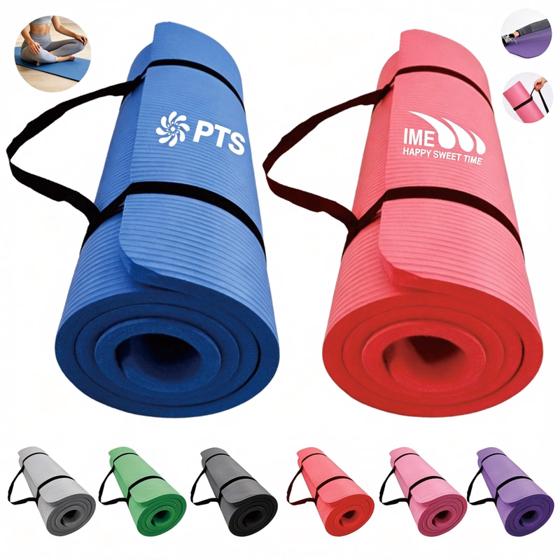 NBR Yoga Mat With Carrying Strap