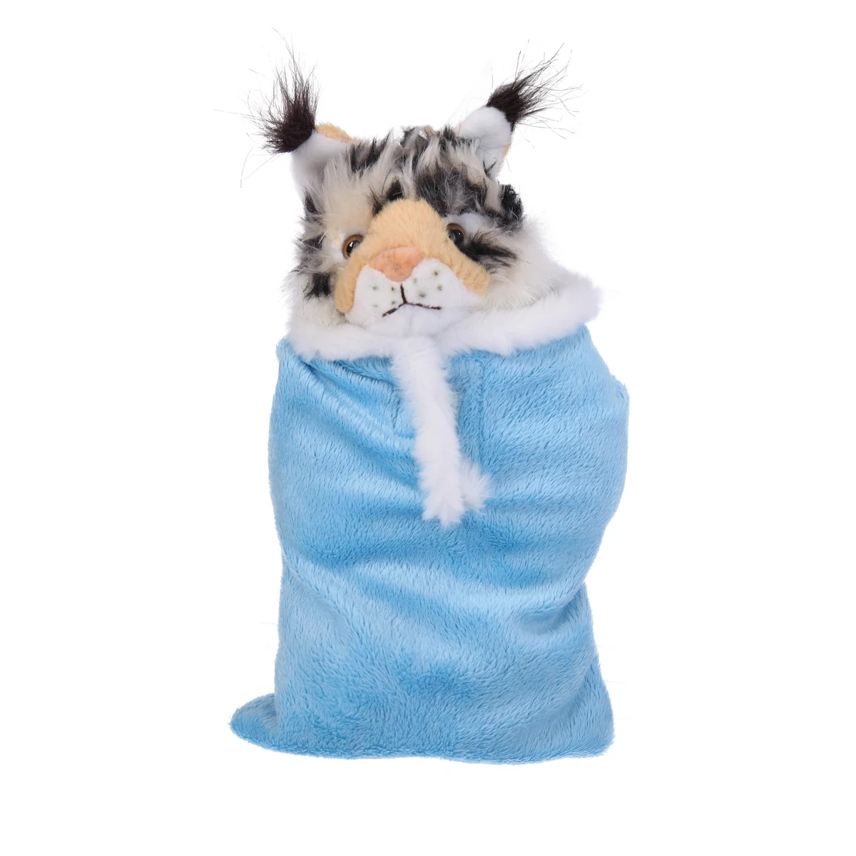 Soft Plush Wild Cat (Lynx) in Baby Sleep Bag Stuffed Animal 1