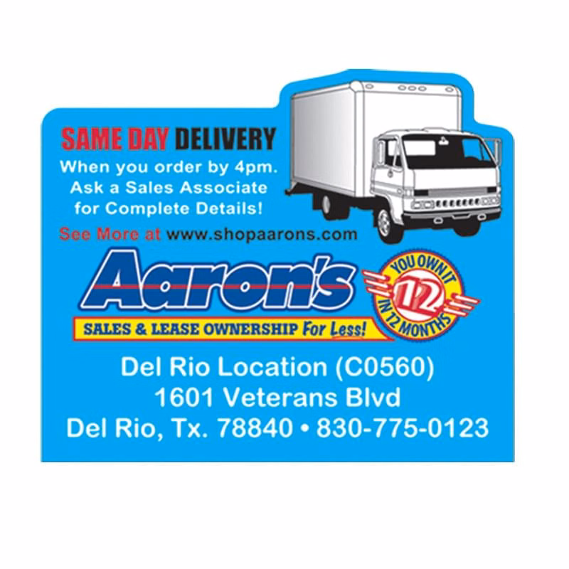 2.5"X3" Delivery Truck Stock Shape Vinyl Magnet - 20mil
