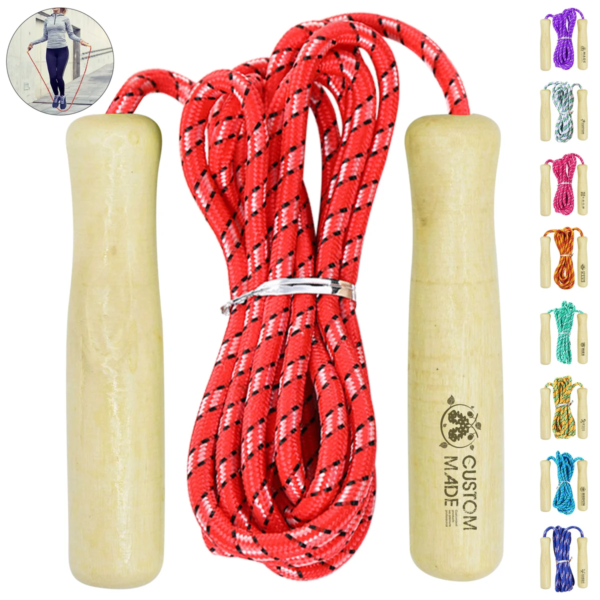 Jump Rope With Wooden Handles 1
