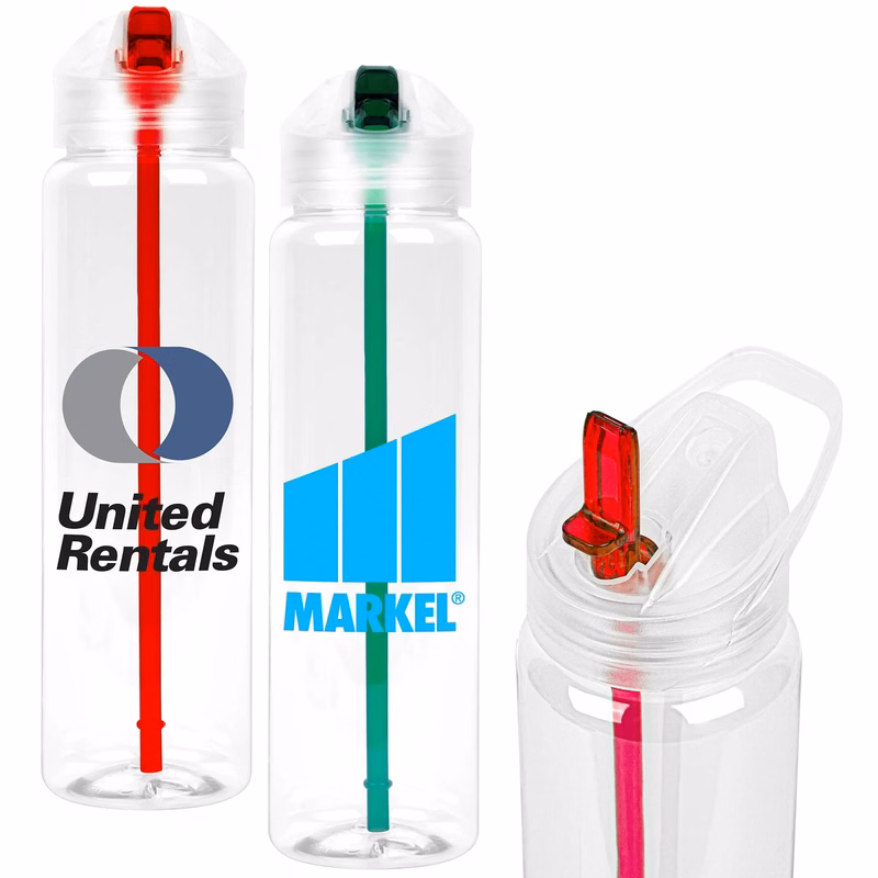 Recyclable Sports Bottle with Flip-Up Lid - 32oz.