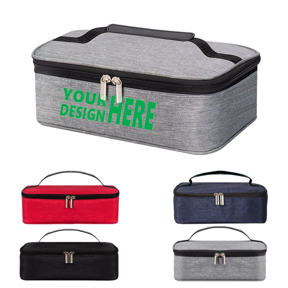 Small Insulated Lunch Box Portable Tote Bag With Handle 1