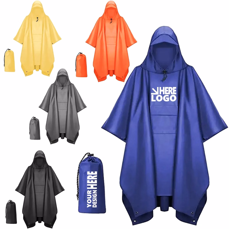 Pteromy Hooded Rain Poncho