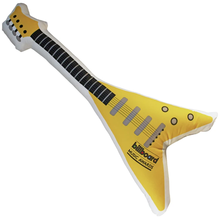 "V" - Type Guitar Shaped Sublimated Pillow 1