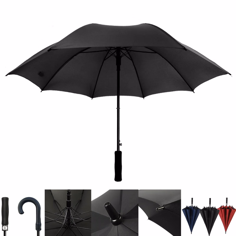 23" Arc Windproof Large Golf Umbrella For Rain(Full Color)