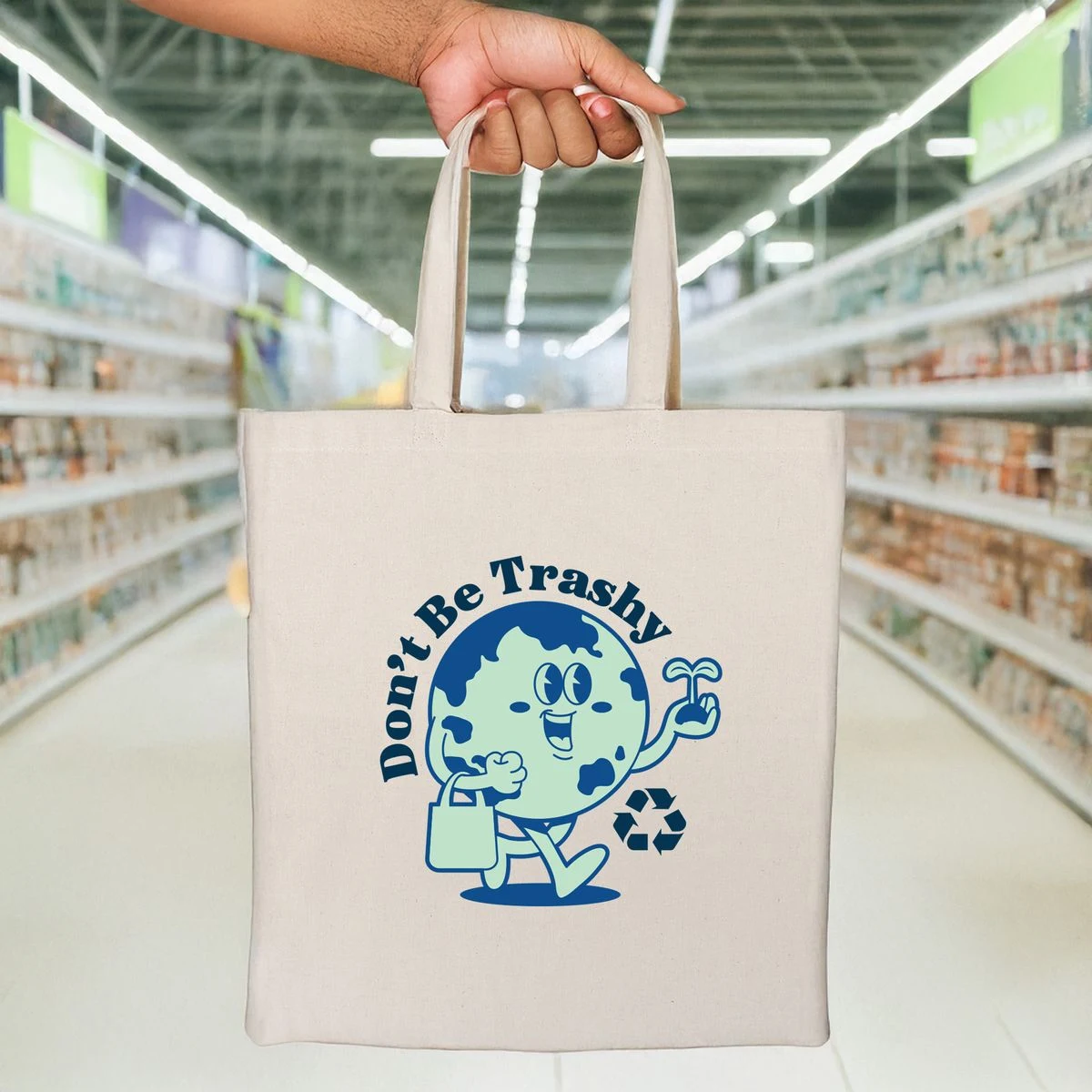 Savannah Cycle 6 oz Recycled Cotton Tote - Standard 1