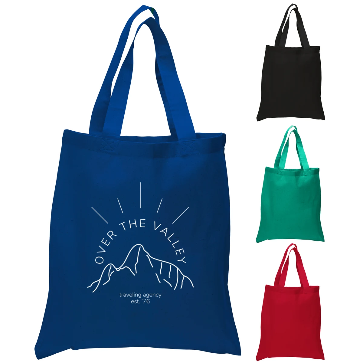 Colored Canvas Convention Tote Bag with Shoulder Strap, custom tote bag with logo imprint 1