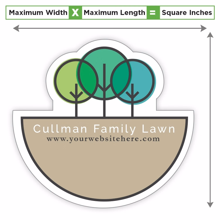 Custom Shape Magnet<7.99 Square Inches - 20 Mil.