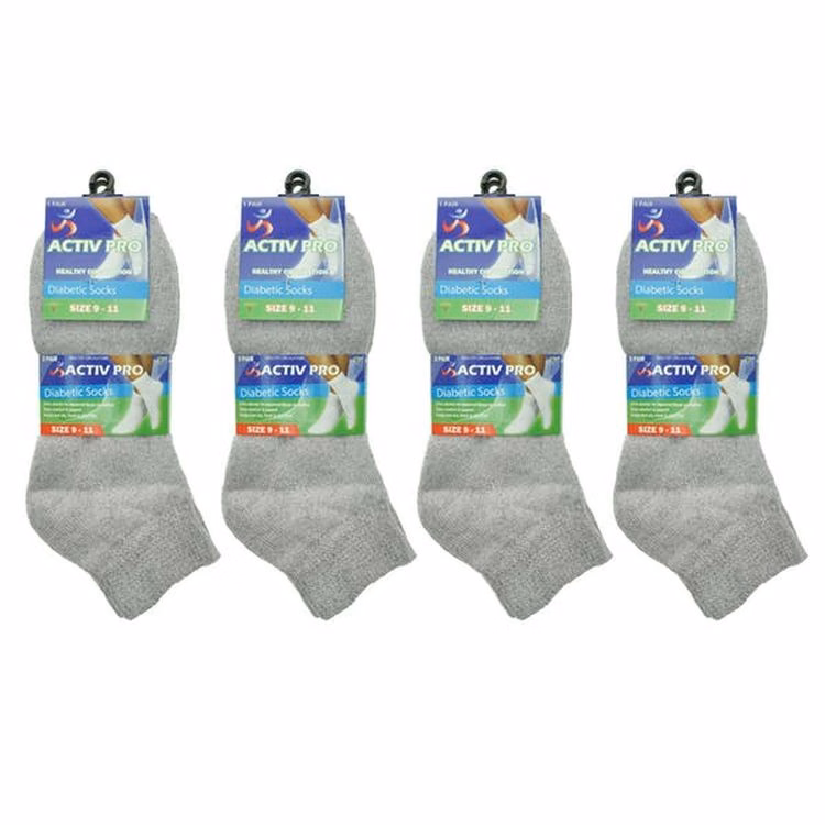 Cotton Ankle Socks - Gray
