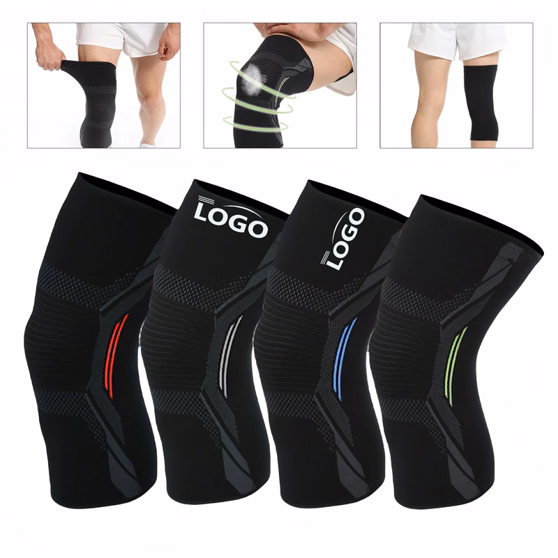 Knitted Nylon Knee Support Brace For Sports & Active Wear