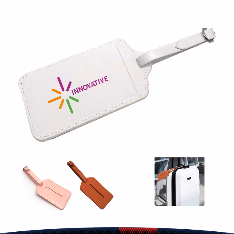 Hollowed PU Luggage Tag