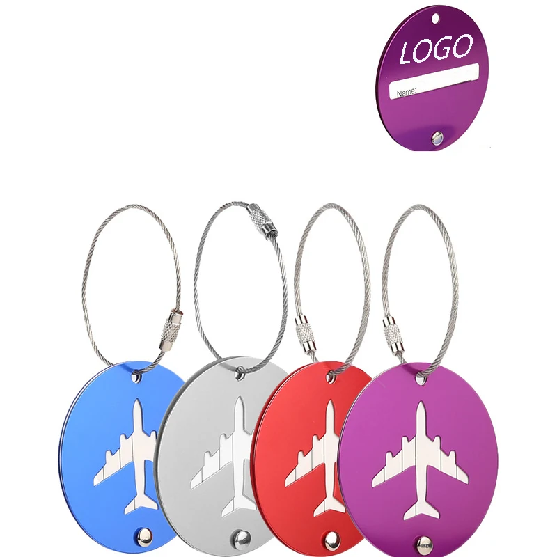 Round Metal Baggage Bag Tags 1