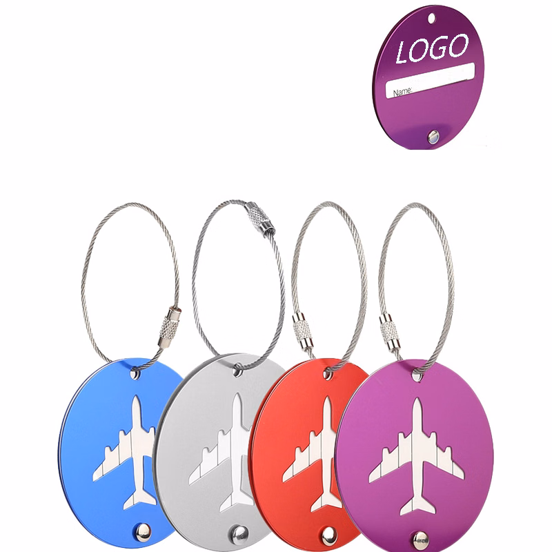 Round Metal Baggage Bag Tags
