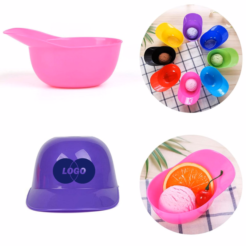 8oz Baseball Helmet Ice Cream Bowl