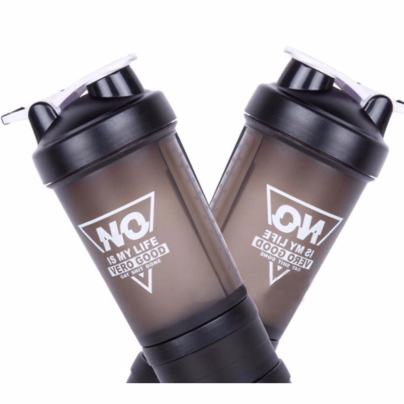 15.22oz Customized logo sports plastic shaker bottle, shaker cup with Handle