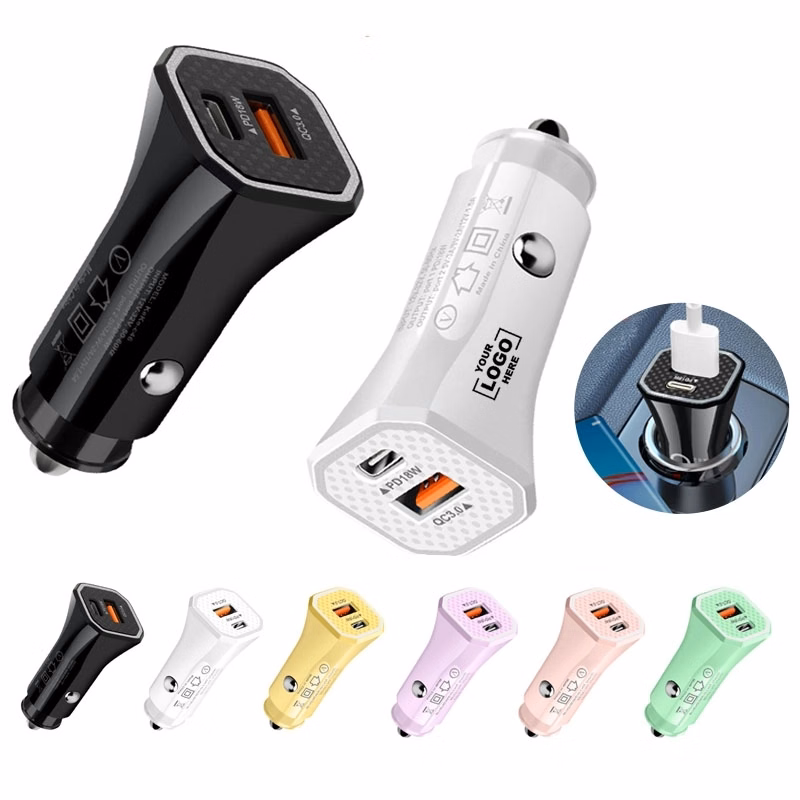 Custom Compact USB PD Dual Car Port Chargers