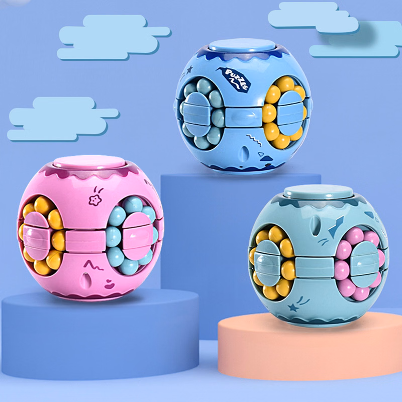 Spin Bead Puzzles Fidget Toys Kids Magic Bean Rotating Toy